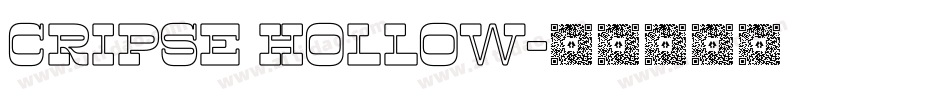 Cripse Hollow字体转换
